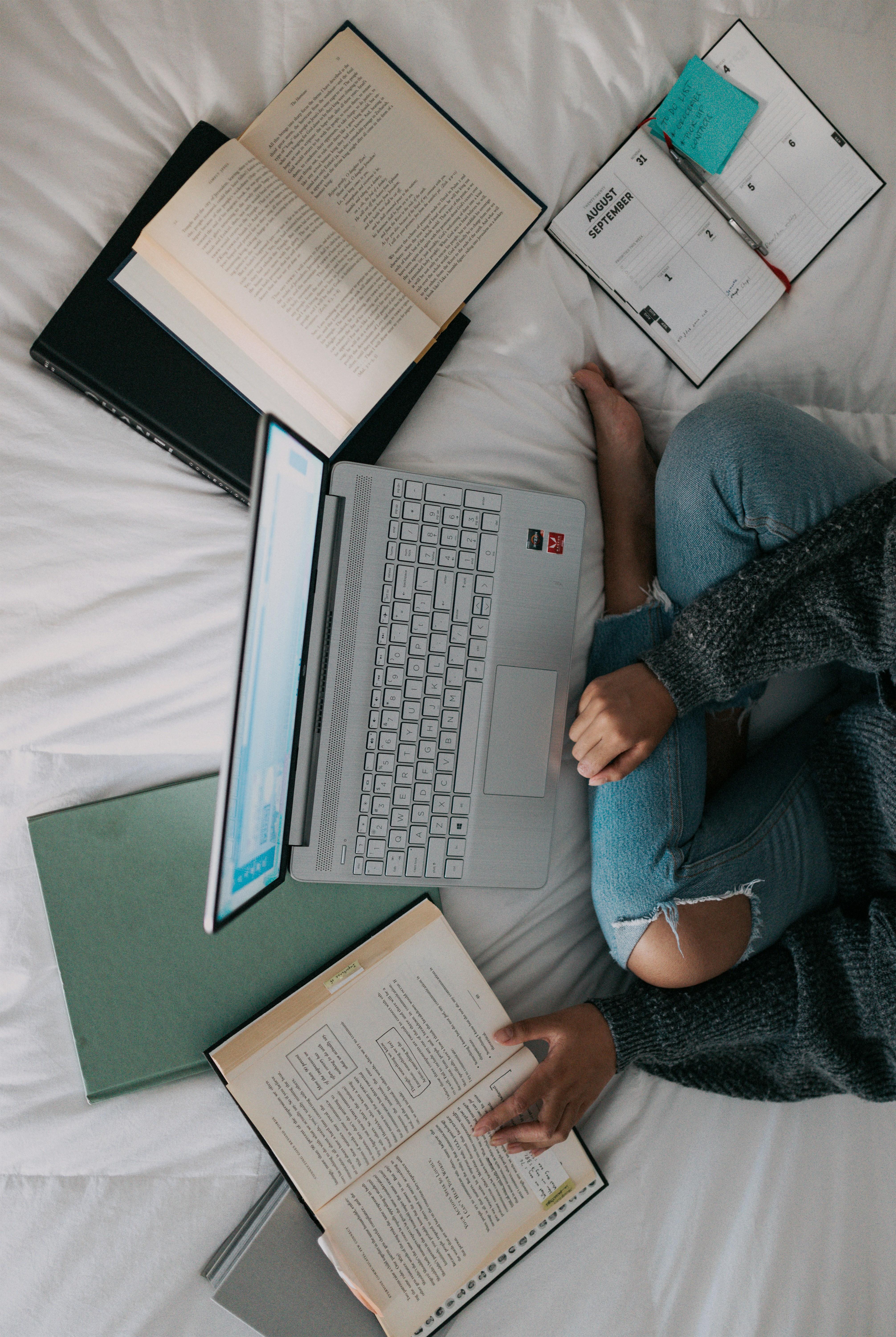 Student studying